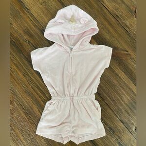 Baby Gap unicorn terry cloth romper swim coverup